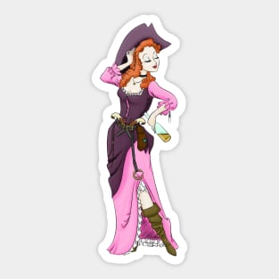 Redhead in New Costume Sticker